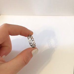 James Avery Tiny Hearts Band in sterling silver